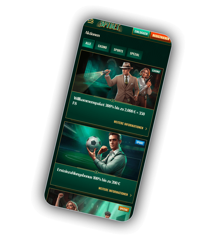 SpyBet Casino DE Boni